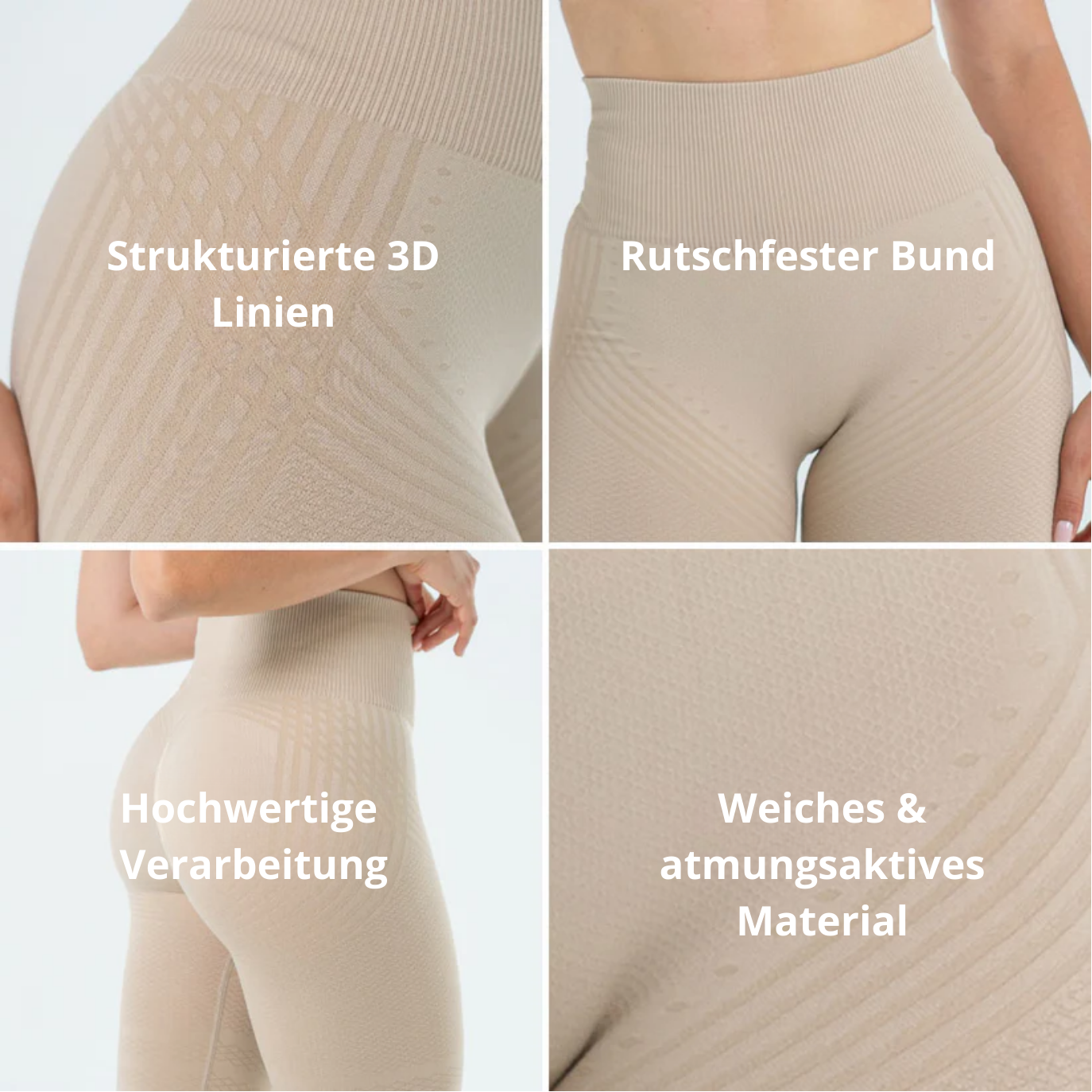 Anti-Cellulite Leggings – Lymphdrainage | Beige