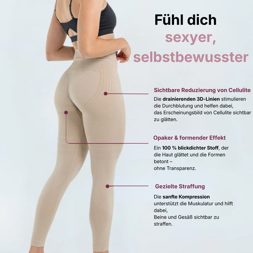 Anti-Cellulite Leggings – Lymphdrainage | Beige