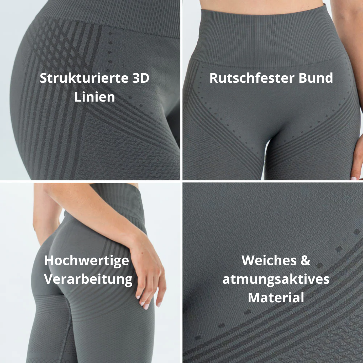 Anti-Cellulite Leggings – Lymphdrainage | Grau