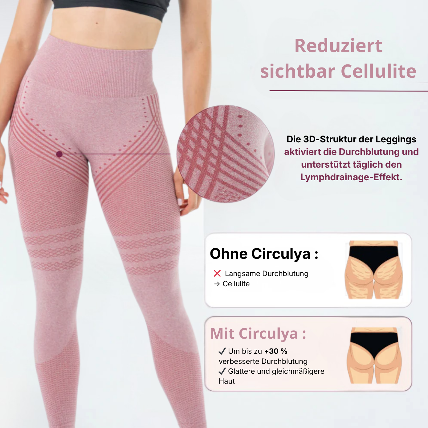Anti-Cellulite Leggings – Lymphdrainage | Rosa