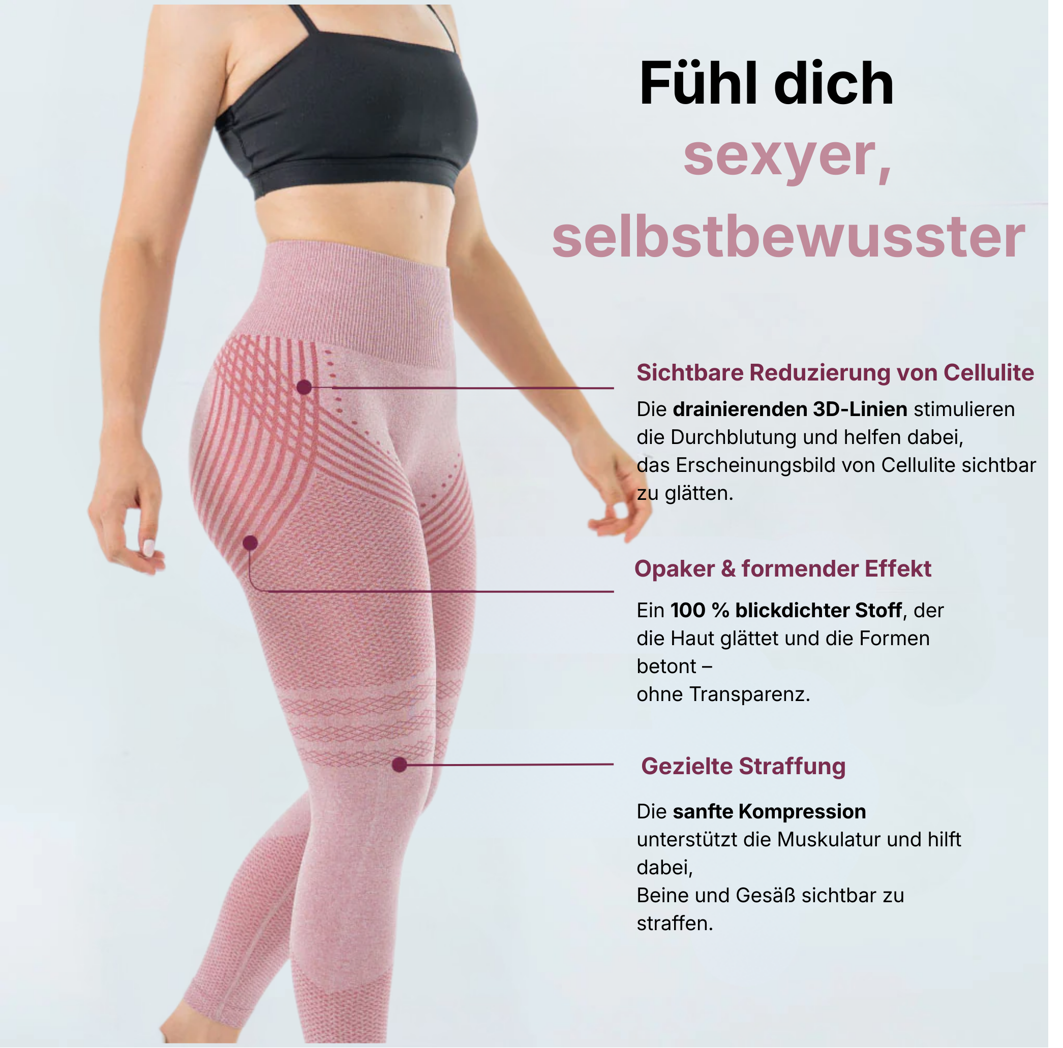 Anti-Cellulite Leggings – Lymphdrainage | Rosa