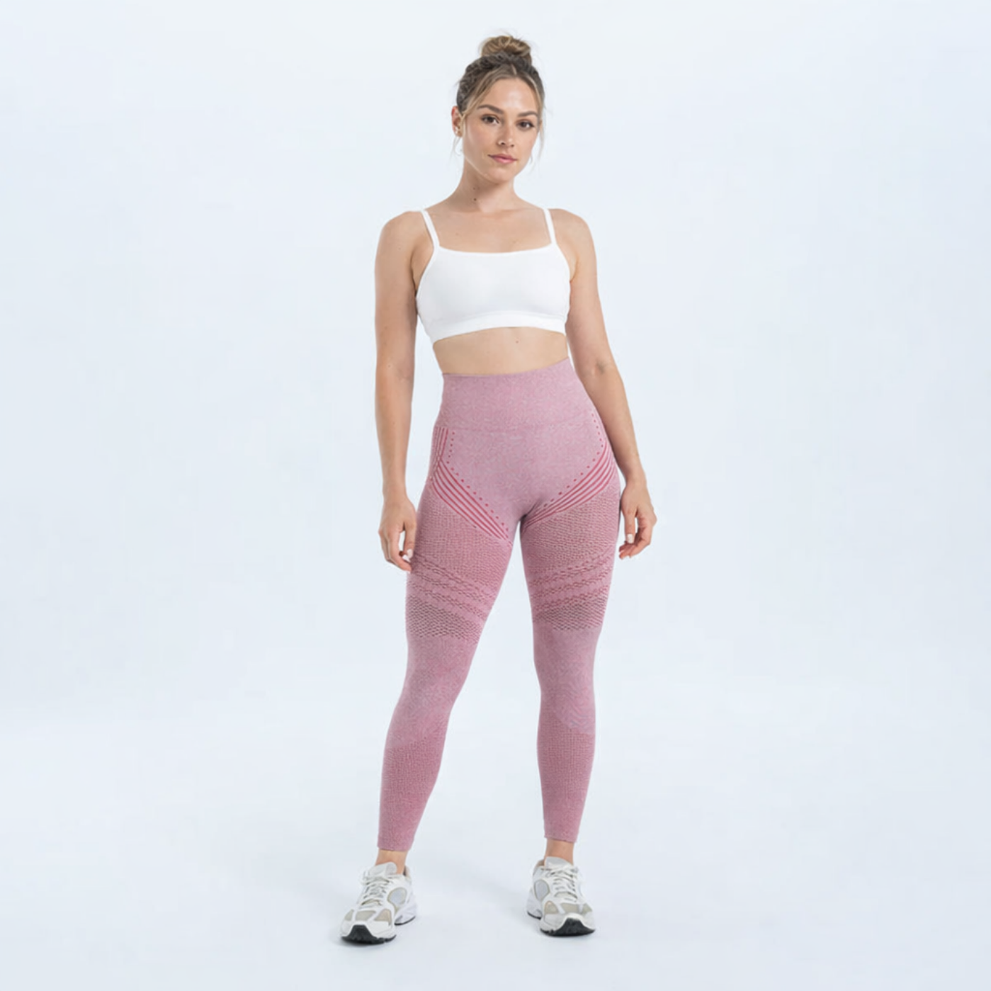Legging 3D Anti-Cellulite  gris rose