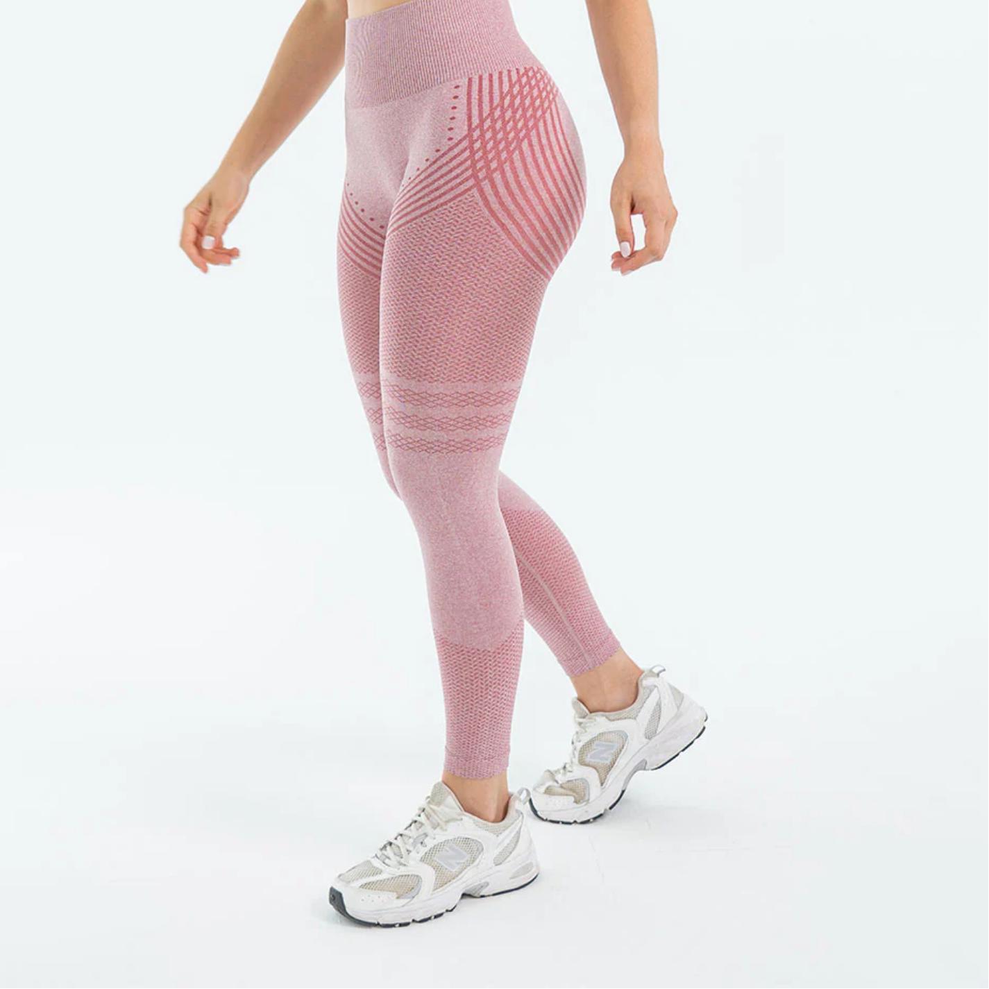 Legging 3D Anti-Cellulite  gris rose