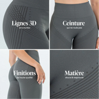 Legging 3D Anti-Cellulite  gris