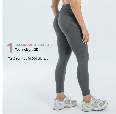 Legging 3D Anti-Cellulite  gris